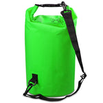 Outdoor Waterproof Double Shoulder Bag Dry Sack PVC Barrel Bag, Capacity: 30L, Capacity: 30L (Sky Blue), Capacity: 30L (Yellow), Capacity: 30L (Black), Capacity: 30L (Dark Blue), Capacity: 30L (Orange), Capacity: 30L (Pink), Capacity: 30L (Green)
