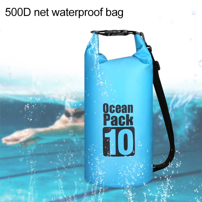 Outdoor Waterproof Double Shoulder Bag Dry Sack PVC Barrel Bag, Capacity: 30L, Capacity: 30L (Sky Blue), Capacity: 30L (Yellow), Capacity: 30L (Black), Capacity: 30L (Dark Blue), Capacity: 30L (Orange), Capacity: 30L (Pink), Capacity: 30L (Green)