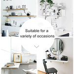 14 inch K Type Wall-mounted Foldable Stainless Steel Spring Storage Shelf for Dining Table, 14 inch
