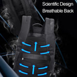 Bopai 751-006881 Business Anti-theft Waterproof Large Capacity Double Shoulder Bag,with USB Charging Port, Size: 30x14x44cm, 751-006881