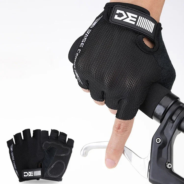 BaseCamp BC-204 Bicycle Half Finger Gloves Lycra Fabric Cycling Gloves, Size: XL, Size: XL