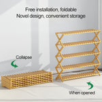 6-Layer Balcony Living Room Collapsible Solid Wood Flower Stand Potted Planting Shelves, Length: 100cm, 100cm 6-Layer
