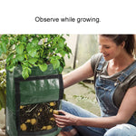 10 Gallons Potato Planting PE Bags Vegetable Planting Grow Bags Farm Garden Supplies, Size: 35cm x 50cm, 35cm x 50cm