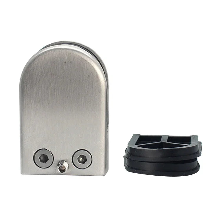 15-20mm Concave Curved Bottom Matte Polished 201 Stainless Steel Fixed Clip Railing Glass Wood Layer Board Clamp Bracket, 15-20mm, Curved Bottom, 201 Stainless Steel