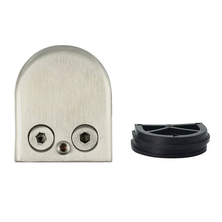 8-12mm Flat Bottom Matte Polished  304 Stainless Steel Fixed Clip Railing Glass Wood Layer Board Clamp Bracket, 8-12mm, Flat Bottom, 304 Stainless Steel