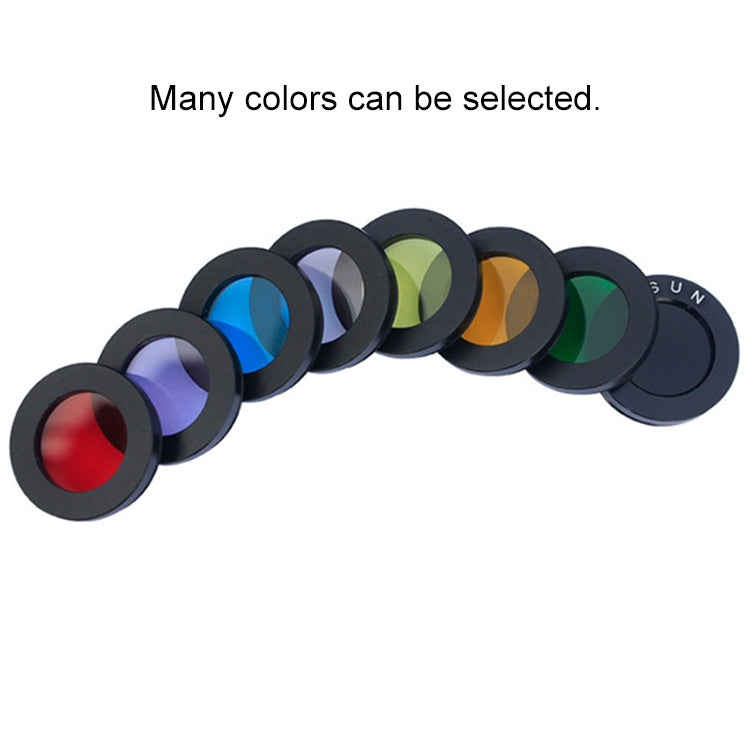 Datyson 5P9954 Astronomical Telescope Accessories 1.25 inch Planet Moon Nebula Filter Neutral Edition, Blue, Purple, Red, Yellow, Black, Orange, Pink, Green