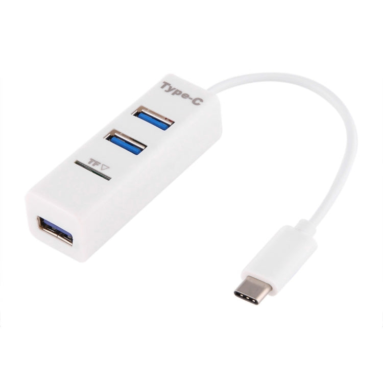 2 in 1 USB 3.1 USB-C / Type-C to USB 2.0 COMBO 3 Ports HUB + TF Card Reader, 3 Ports USB+TF Card