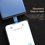USB-C / Type-C Male to 8 Pin Male Charging + Data Transmission + OTG Adapter, Type-C Male to 8 Pin Male