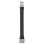 10Gbps USB Male to USB Female Soft Flat Sync Data Fast Charging Cable, USB Male to USB Female