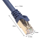 20m CAT8 Computer Switch Router Ethernet Network LAN Cable, Patch Lead RJ45, 20m
