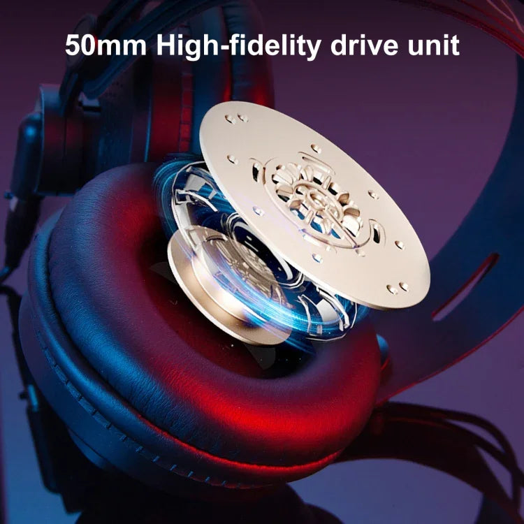 Yanmai D68 Recording Monitor Headphone, D68(Black Gold)