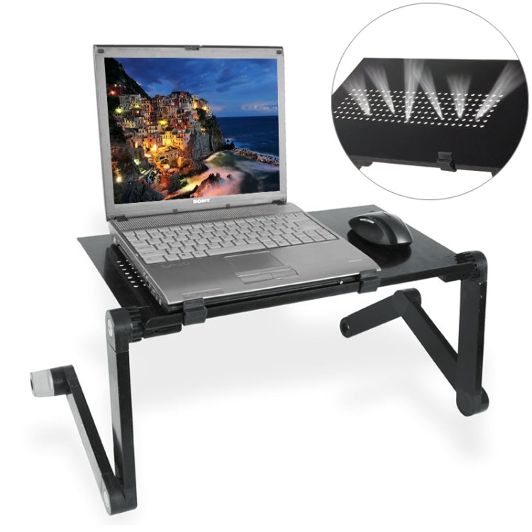 Lengthen Portable 360 Degree Adjustable Foldable Aluminium Alloy Desk Stand for Laptop / Notebook, without CPU Fans & Mouse Pad, without CPU Fans & Mouse Pad