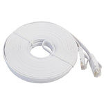 15m CAT6 Ultra-thin Flat Ethernet Network LAN Cable, Patch Lead RJ45, Length: 15m