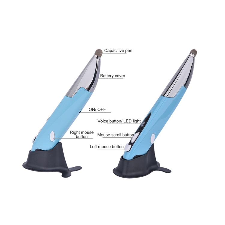PR-06S 4-keys Smart Wireless Optical Mouse with Stylus Pen Function, Support Voice Operation / Translation, Support Voice Operation / Translation Blue, Support Voice Operation / Translation Red, Support Voice Operation / Translation Grey