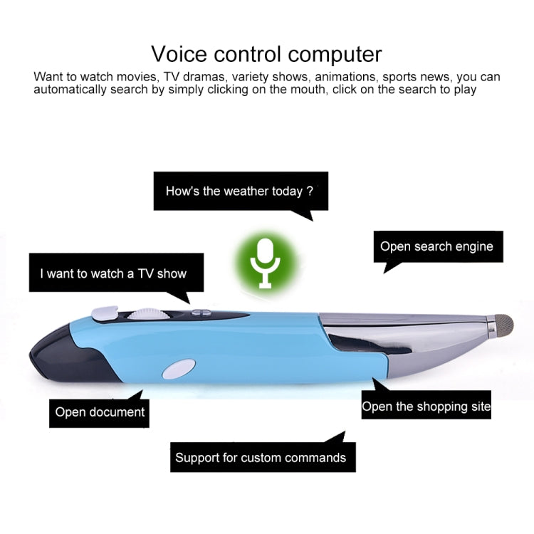 PR-06S 4-keys Smart Wireless Optical Mouse with Stylus Pen Function, Support Voice Operation / Translation, Support Voice Operation / Translation Blue, Support Voice Operation / Translation Red, Support Voice Operation / Translation Grey