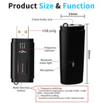 MSD128 2 in 1 USB Car Bluetooth Hands-free Call FM Transmitter with 3.5mm AUX Interface, MSD128