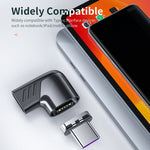 X20 120W PD USB-C / Type-C Female to USB-C / Type-C Elbow Magnetic Charging Adapter
