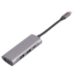 T-811 4 in 1 USB-C / Type-C to 3 USB 3.0 + USB-C / Type-C Ports HUB Docking Station, T-811