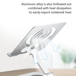 L-13 Aluminum Alloy Foldable Rotating Laptop/Tablet Stand, L-13