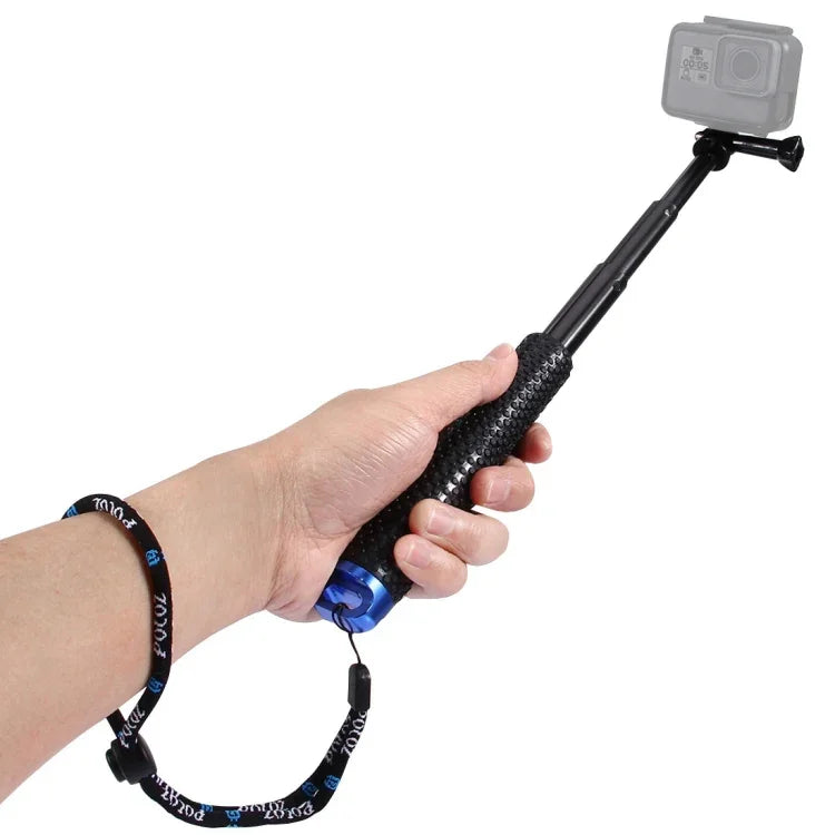 PULUZ Handheld Extendable Pole Monopod for DJI, Insta360, GoPro and Other Action Cameras, Length: 19-49cm, Length: 19-49cm