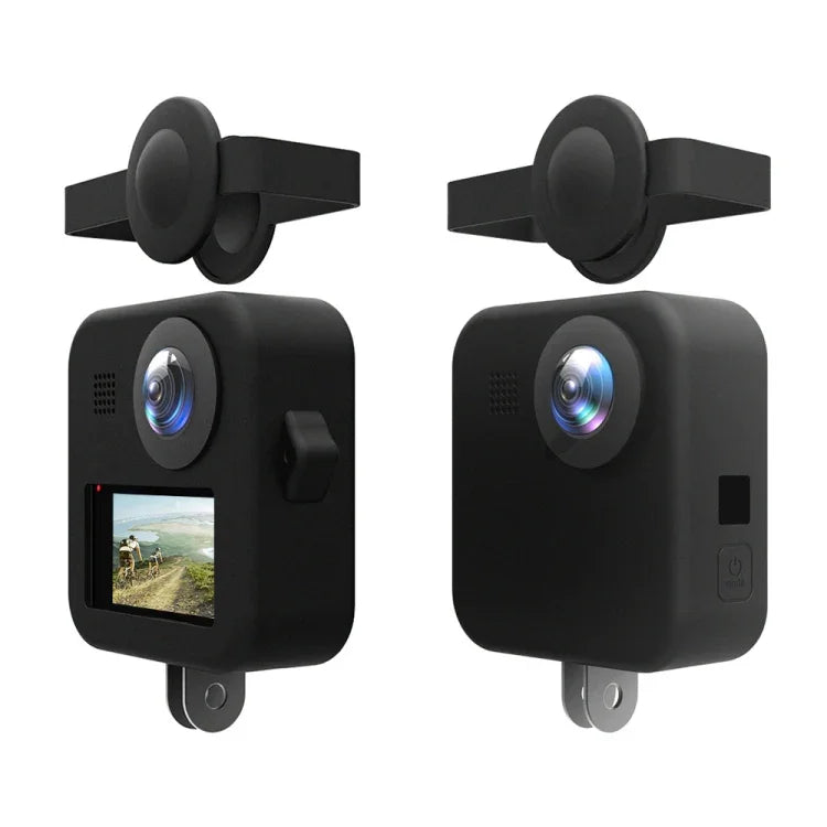PULUZ for GoPro Max Dual Lens Caps Case + Body Silicone Protective Case, Silicone Case