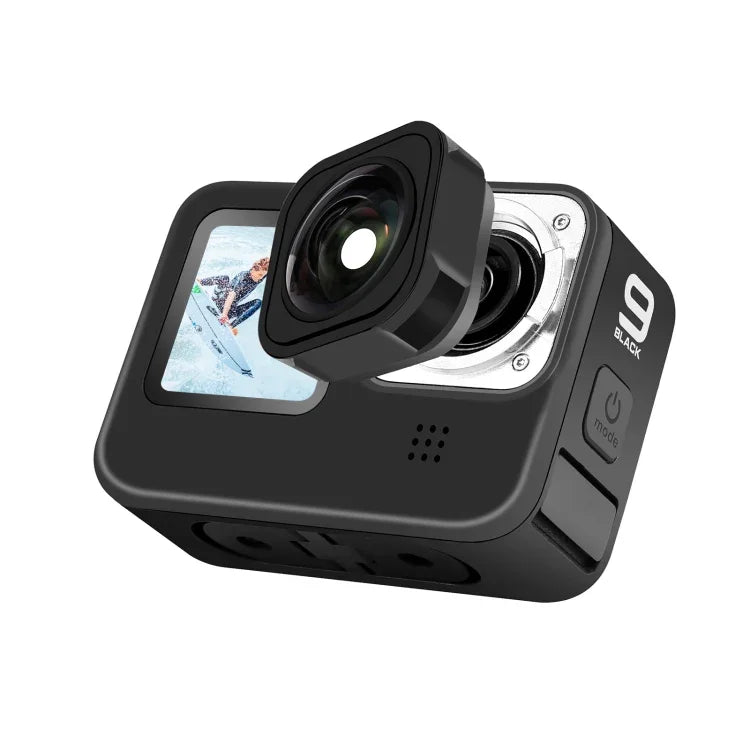 PULUZ Max Lens Mod Wide Angle Lens for GoPro Hero13 Black / Hero12 Black / Hero11 Black / HERO10 Black / HERO9 Black, For GoPro Hero13 Black / Hero12 Black