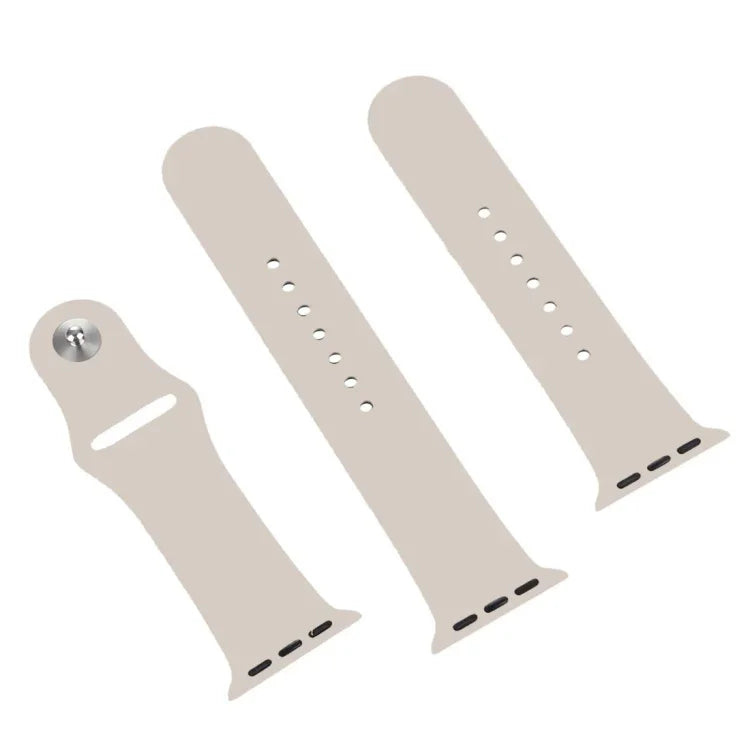 For Apple Watch Ultra 49mm & Watch Ultra 2 49mm / Series 9&8&7 45mm / SE 3&SE 2&6&SE&5&4 44mm / 3&2&1 42mm 3 in 1 Rubber Watch Band with Pin Buckle, For Apple Watch Ultra 49mm & Watch Ultra 2 49mm / Series 9&8&7 45mm