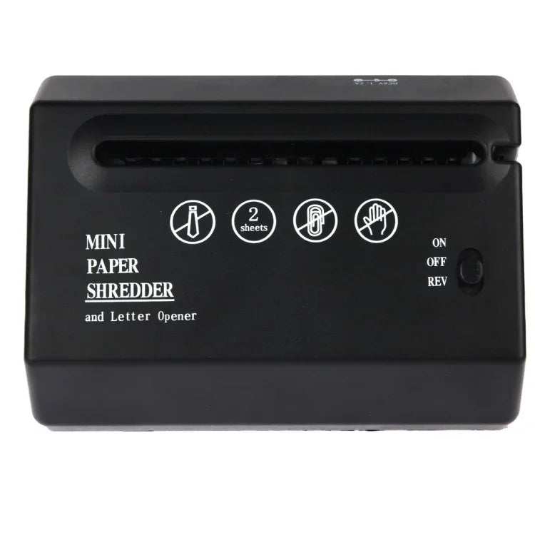 Mini USB Paper Shredder with Letter Opener, USB Paper Shredder