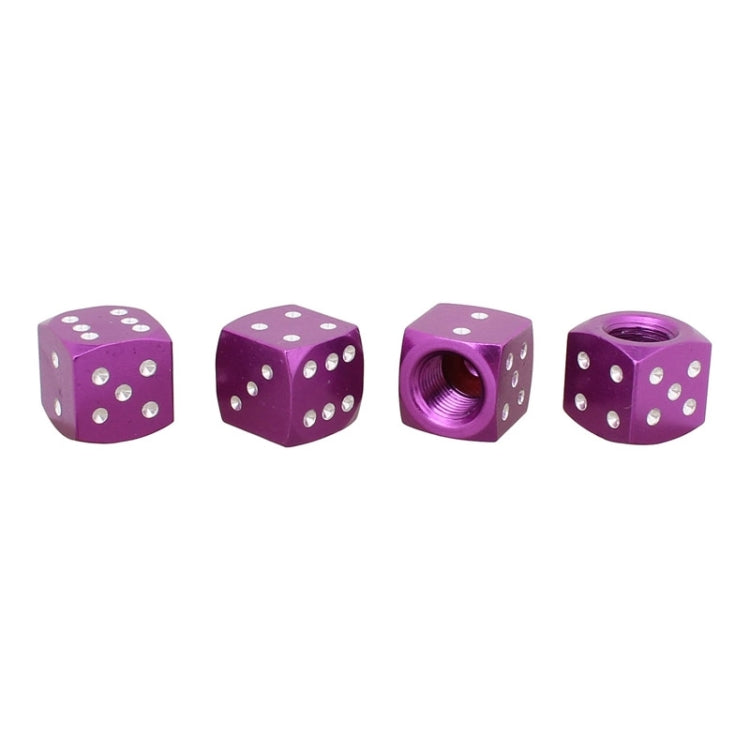 Universal 8mm Dice Style Aluminium Alloy Car Tire Valve Caps, Pack of 4, Dice Style, Dice Shape 5, Dice Style 5, Dice Style  5, Dice Style 4
