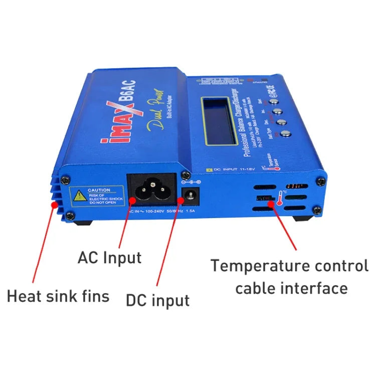 iMAX B6AC 2.6 inch LCD RC Lipo Battery Balance Charger (100-240V / EU Plug), B6AC