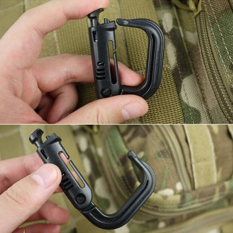 Plastic Portable Carabiner, 4 pcs in One Packaging, The Price is for 4 pcs (Light Grey), 4PCS Plastic Carabiner