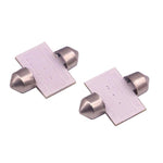 2 PCS 31mm 1.5W 80LM White Light 1 COB LED License Plate Reading Lights Car Light Bulb, 31mm