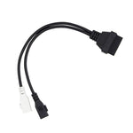 2 x 2 Pin to 16 Pin OBDII Diagnostic Cable for Audi, 2 x 2 Pin to 16 Pin