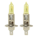 2 X H1 HOD Halogen Bulbs 12V 100W 2400 LM 3500K Yellow Light Headlights, H1