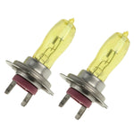 2 X H7 HOD Halogen Bulbs 12V 100W 2400 LM 3500K Yellow Light Headlights, H7