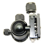 RUBY 005H Aluminium Magnesium Alloy Tripod Ball Head with Quick Release Plate Adapter, Aluminium