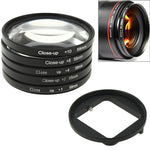 6 in 1 58mm Close-Up Lens Filter Macro Lens Filter + Filter Adapter Ring for GoPro HERO3, 6 in 1 58mm