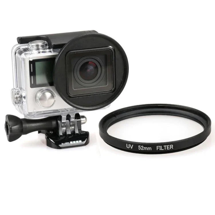 52mm Round Circle UV Lens Filter for GoPro HERO4 / 3+, UV Lens