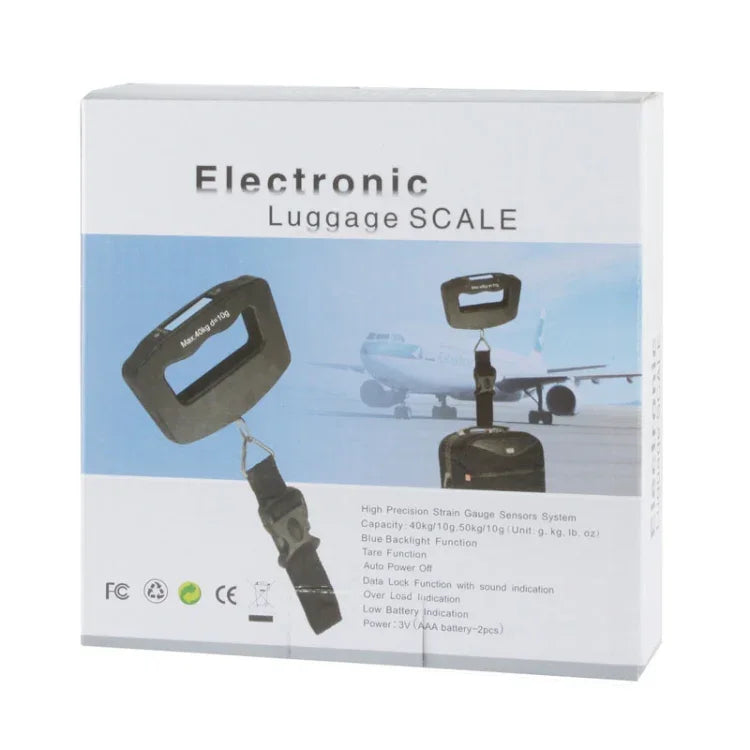 50kgx10g LCD Electronic Travel Luggage Hook Weight Scale, 50kgx10g