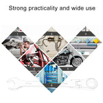 13mm Dual-use Opening Plum Ratcheting Angled Wrench , Length: 17.8cm, 13mm