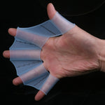 Silicone Swimming Web Fins Hand Flippers Training Gloves, M, Size: M Blue, Size: M Magenta