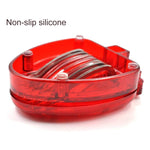 Kitchen Tool Plastic Strawberry Slicer Fruit Knife with Stainless Steel Blade, Strawberry Slicer
