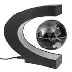 Electronic Magnetic Floating Globe with Multicolor LED, Black