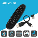 C120 T10 Fly Air Mouse 2.4GHz Rechargeable Wireless Keyboard Remote Control for Android TV Box / PC, Wireless Keyboard