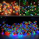100 LED RGB Light with Controller, Flashing / Fading / Chasing Effect, White Light EU Plug, 220V Colorful Light EU Plug, Warm White EU Plug