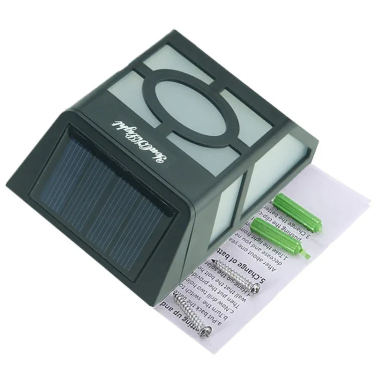 2 LED  Fence Lamp Solar Wall Mounted Light, S-LED-3090W, S-LED-3090WW