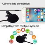 Car Audio Microphone 3.5mm Jack Plug Mic Stereo Mini Wired External Clip Microphone Player for Auto DVD Radio, Cable Length: 2.1m, Clip