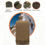 Stylish Outdoor Water Resistant Fabric Cell Phone Case, Size: approx. 17cm x 8.3cm x 3.5cm