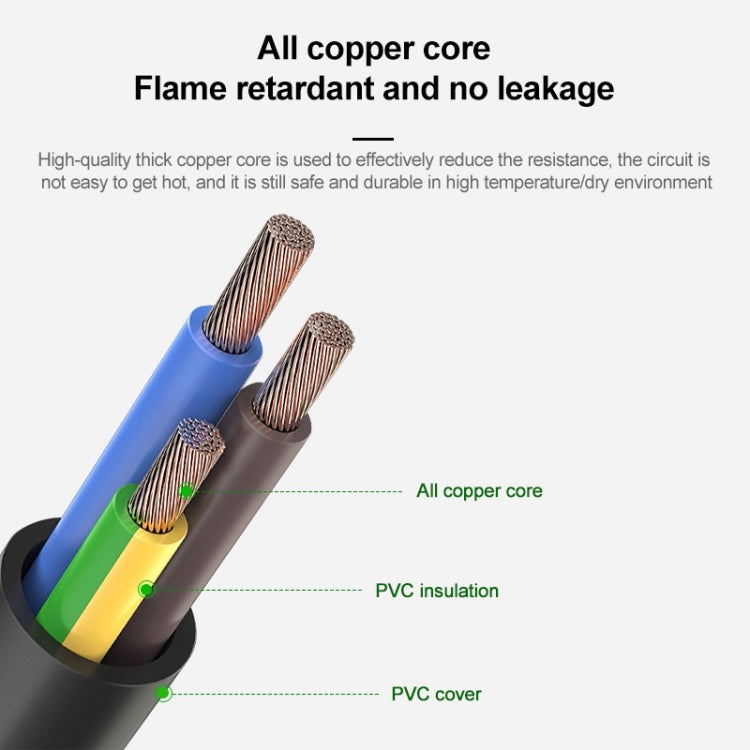 1.2m 2 Prong Style US Notebook Power Cord, US Plug, Length:1.2m