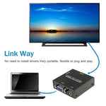 HD 1080P HDMI Mini VGA to HDMI Scaler Box Audio Video Digital Converter Adapter for PC / HDTV, HD 1080P